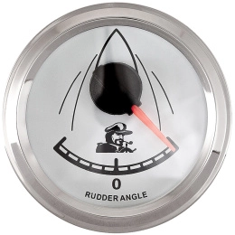 Указатель положения руля (Аксиометр) 52 мм бел/нерж (10252243)